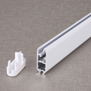 Aluminum <b>Curtain</b> Track 6 Meters White Screw Installation All Applicable Types - Product Image 1