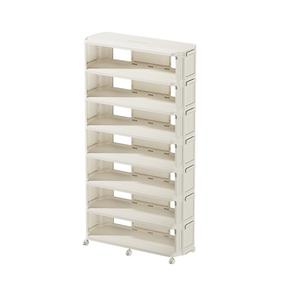 Vente en gros de design moderne, étagère à chaussures pliable et stable, organisateur de rangement en plastique PP sans installation pour la maison ou le travail - Product Image 1