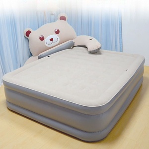 Giường hơi đôi phong cách gấu hoạt hình dành cho phòng ngủ gia đình, có tựa lưng - Product Image 2