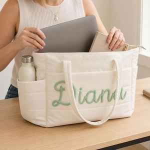 Bolsa de Mano Acolchada Personalizada, Bolsa de Dama de Honor con Nombre Personalizado, Regalo para Despedida de Soltera, Recuerdo de Boda, Bolsa de Viaje para Mujer - Product Image 6