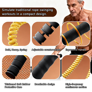 Cuerdas de Batalla sin Cuerda de Acero y ABS, Modelo 2026, de Alta Resistencia, con Contrapeso Ajustable de Tres Niveles, para Entrenamiento Físico Aeróbico - Product Image 2
