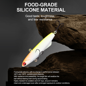 Honoreal Señuelo de Pesca de Silicona con Vibración de Largo Alcance 70mm 17g, Suave para <span class=keywords><strong>Lucio</strong></span>, Salmón, Lubina y Blackbass, Hecho en China - Product Image 2