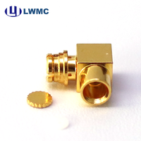 Conector SMP Hembra en Ángulo Recto de Alto Rendimiento y Bajo Costo, con Buen Rendimiento de Blindaje Industrial y Resistencia a la Corrosión, para Cable de .085