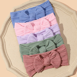SongMay Custom Nylon Hair Band Newborn Girls <strong>Headband</strong> with <strong>Baby</strong> Bow Accessory for <strong>Babies</strong> - Product Image 1