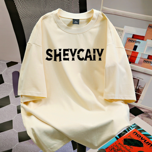 T-Shirt da <span class=keywords><strong>Uomo</strong></span> Oversize Stile Streetwear con Grafica in Puro Cotone Morbido e Traspirante, Design Stampato a Maglia da Produttore di Abbigliamento Maschile - Product Image 1