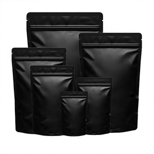 Sacs à café personnalisés biodégradables en PLA avec soufflet latéral et fond plat, pour emballage de grains, 100g, 150g, 250g, 500g, 1kg, avec valve et fermeture éclair - Product Image 1