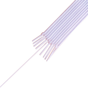 Vente en gros de bande élastique plate en polyester noir blanc de 3mm à 12mm pour accessoires de vêtement - Product Image 3