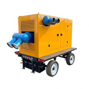 Large Flow Irrigation Trailer Pump Drainage Agricultural Drainage Diesel Engine Mobile Water Pump Truck - Product Image 2
