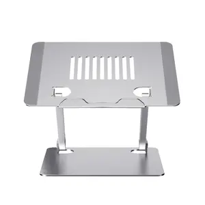 Grosir lamicall laptop stand-Vertical Desk Foldable Portable Laptop Stand Aluminum Alloy Laptop Stand 310mm Height Dual
