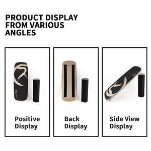 Tablero oscilante de madera rectangular con logotipo personalizado de Zhensheng para equilibrio y estabilidad - Product Image 2