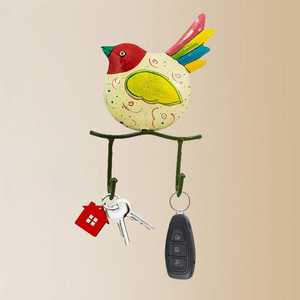Gancho de Pared de Hierro Hecho a Mano con Diseño de Pájaro, Dos Ganchos, Colgador de Pared Decorativo de Metal para el Hogar, Entrada, Almacenamiento, Regalo de Diwali - Product Image 5