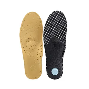 Lizeng Custom Full Length Slow Pressure Leather Orthotic Insoles For Arch Cushion