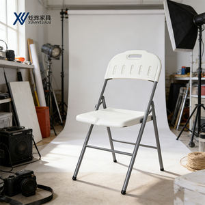 كرسي حديقة قابل للطي من المصنع للبيع المباشر، كرسي حديث أبيض قابل للطي لحفلات الزفاف والمناسبات - Product Image 3