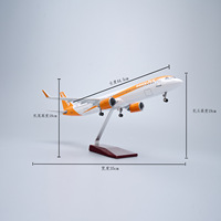 Modèle d'avion en résine EasyJet A321neo 47cm, prix de gros d'usine