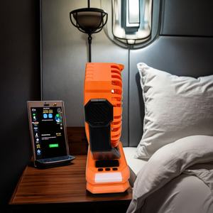 Ventilador Portátil Multifuncional Recargable por USB de 8000mAh con Luz, para Hogar, Auto, Hotel, Camping, Larga Duración de Batería, Tres Velocidades, Plástico - Product Image 1