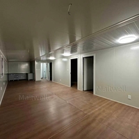 Casa Contenedor de Diseño Moderno con Estructura de Acero Prefabricada y Pared Exterior de Metal Corrugado para Vivienda y Oficina