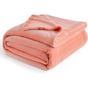 Trung Quốc Nhà Máy Siêu Mềm Dày Ấm 100% <span class=keywords><strong>Polyester</strong></span> Rắn Flannel Lông Cừu Màu Sắc Tùy Chỉnh Ném Chăn - Product Image 3