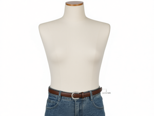 Women's 2.5cm Diamond <b>Stud</b> Pin Buckle <b>Belt</b> 110cm Casual Metal <b>Belt</b> - Product Image 1