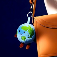 Porte-clés poupée en peluche mignonne et multifonctionnelle, personnalisable, style Xiaohongshu Little Earth, fabriquée à Yiwu, pour sac cadeau et décoration