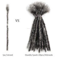 Extension 100% capelli umani completi fatti a mano Locs Inter estensioni Dreadlock per uomini/donne/bambini