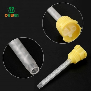 Promotion embouts de mélange dentaires Tubes jaunes <span class=keywords><strong>pour</strong></span> matériaux d'empreinte laboratoire de prothèse dentaire caoutchouc de <span class=keywords><strong>Silicone</strong></span> jetable - Product Image 2