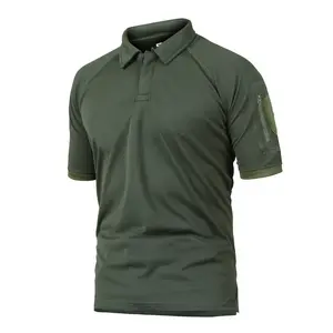 Camiseta polo de mangas curtas e secas rápidas, camisa lisa com gola virada para baixo, camisa de polo, alta qualidade para uso ao ar livre, 2023