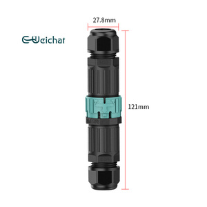 E-weichat M23 nam nữ không thấm nước cắm kết nối không thấm nước nối tròn IP 68 3 pin LED kết nối không thấm nước - Product Image 2