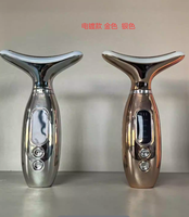 Appareil de beauté facial portable, outils de massage du visage et du cou, 4 lumières LED colorées, masseur facial pour le soin de la peau