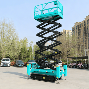 Самоходный ножничный подъемник для пересеченной местности 6-12 м |   Электрическая гидравлическая мобильная рабочая платформа на гусеничном ходу с 2-летней гарантией - Product Image 2