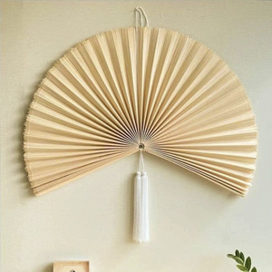 Abanico de Pared de Bambú Hecho a Mano, Decoración Ligera para Dormitorio, <span class=keywords><strong>Restaurante</strong></span>, Patrón Personalizado, Suministro de Fábrica - Product Image 2