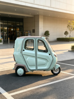 Tricycle Électrique Fermé pour Passagers, Tuk-Tuk, Scooter Électrique à Cabine Fermée, Tricycle Électrique Fabriqué en Chine
