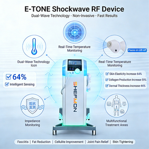 Masseur professionnel à ondes de choc EMS RF pour la réduction de la cellulite et des graisses, la perte de poids, le soulagement de la douleur et la thérapie par rouleaux - Product Image 2
