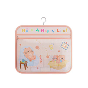 <b>Hanging</b> Mesh Storage Bag Multilayer Organizers <b>For</b> Wardrobe Closet Door Wall Mounted With <b>Hook</b> Type Installation - Product Image 5