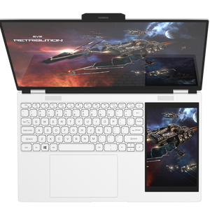 オンライン教育のためのホットセールデュアルスクリーンラップトップWin11クアッドコアコンピューター15.67インチ<span class=keywords><strong>DDR4</strong></span> <span class=keywords><strong>16GB</strong></span> 2テラバイトSSD学生ラップトップ - Product Image 1