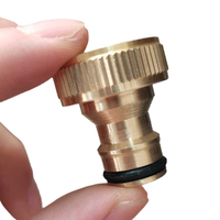 Raccord rapide en laiton de haute qualité 1/2 pouce 3/4 pouce pour tuyau d'irrigation de jardin, résistant à la corrosion, pour plomberie