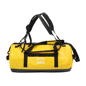 Sac de sport imperméable à fermeture roll-top en PVC avec logo personnalisé, grande capacité, pour la randonnée, la gym et les voyages - Product Image 1