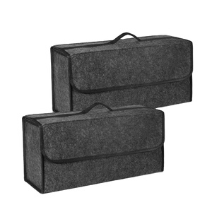 Sac de rangement pliable haute capacité pour voiture, design moderne, en plastique PET, organisateur de coffre, sac de rangement pour voiture - Product Image 1