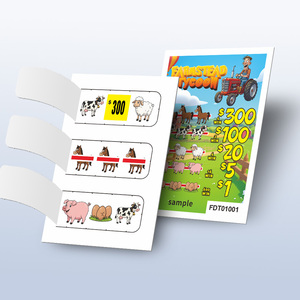 <span class=keywords><strong>Precio</strong></span> bajo <span class=keywords><strong>de</strong></span> alta calidad Impresión personalizada Pull Tab Lotería Billetes <span class=keywords><strong>de</strong></span> juego y tablero - Product Image 1