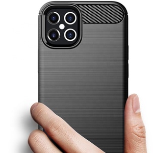 Funda para iPhone 12, Funda Trasera de Fibra de Carbono, TPU Suave, para iPhone 12 Pro Max 5G - Product Image 6