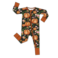 Pyjama bébé en bambou à fermeture éclair, vêtements de Noël pour nouveau-né, collection automne pour enfants