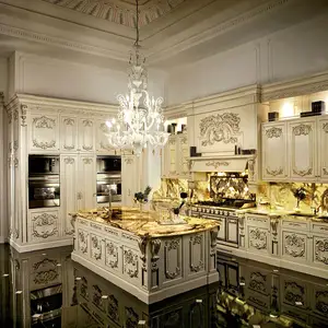 Industrial Metal Rose Gold Pine Wood Surface Slim Luxury Kitchen Cabinet