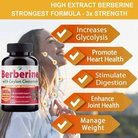 Ausreson Extrait de Berbérine : Complément de Soutien Immunitaire, Berbérine HCl Liposomale, Curcumine, Curcuma, Cannelle, Capsules Naturelles de Berbérine