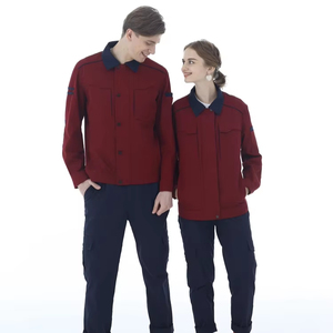 Gilet <span class=keywords><strong>di</strong></span> Sicurezza Unisex <span class=keywords><strong>in</strong></span> Cotone a Maniche Lunghe ad Alta Visibilità per Lavoratori <span class=keywords><strong>di</strong></span> Sanificazione, Miniera, Ingegneria e Edilizia - Product Image 5