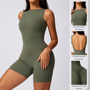 Body <span class=keywords><strong>de</strong></span> sport femme haute résistance mouvement <span class=keywords><strong>de</strong></span> beauté dos Yukata avec corps élastique couvrant la sensation <span class=keywords><strong>nue</strong></span> combinaison <span class=keywords><strong>fesse</strong></span> - Product Image 3
