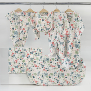 Ensemble de vêtements pour <span class=keywords><strong>b</strong></span>é<span class=keywords><strong>b</strong></span>é en coton biologique certifié OEKO GOTS, ensemble de literie pour nouveau-né, ensemble essentiel avec 7 pièces - Product Image 2