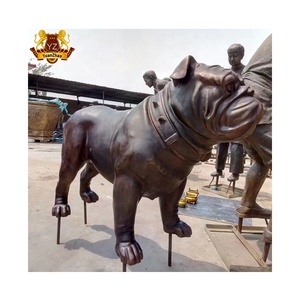 Decoración de Exterior, Moderna Estatua de Pastor Alemán Sentado, Tamaño Real, Artesanía en Metal, Estatua de Perro Great Dane de Bronce - Product Image 6
