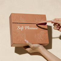 Boîtes d'emballage personnalisées avec logo, auto-adhésives, en carton ondulé, boîtes à fermeture éclair de luxe pour l'expédition de produits cosmétiques et de soins de la peau