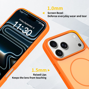 ผู้ผลิตเคส<span class=keywords><strong>โทรศัพท์</strong></span>มือถือแบบขายส่ง <span class=keywords><strong>เคส</strong></span>กันกระแทกแบบด้าน ผลิตจากวัสดุ PC และ TPU พร้อมแม่เหล็กป้องกัน สำหรับ iPhone 17 16 15 Pro Max - Product Image 4