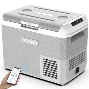 Réfrigérateur de <span class=keywords><strong>voiture</strong></span> <span class=keywords><strong>12</strong></span> <span class=keywords><strong>volts</strong></span> <span class=keywords><strong>pour</strong></span> Jeep, mini réfrigérateur de sport extérieur en plastique avec compresseur solaire, porte amovible, 30 L, <span class=keywords><strong>pour</strong></span> MCD30 - Product Image 1
