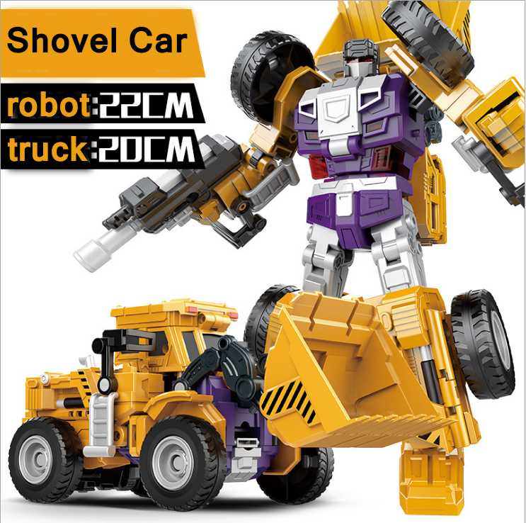 Пластиковый робот-трансформер Diecas, игрушка-трансформер, инженерная машинка, образовательный подарок для детей